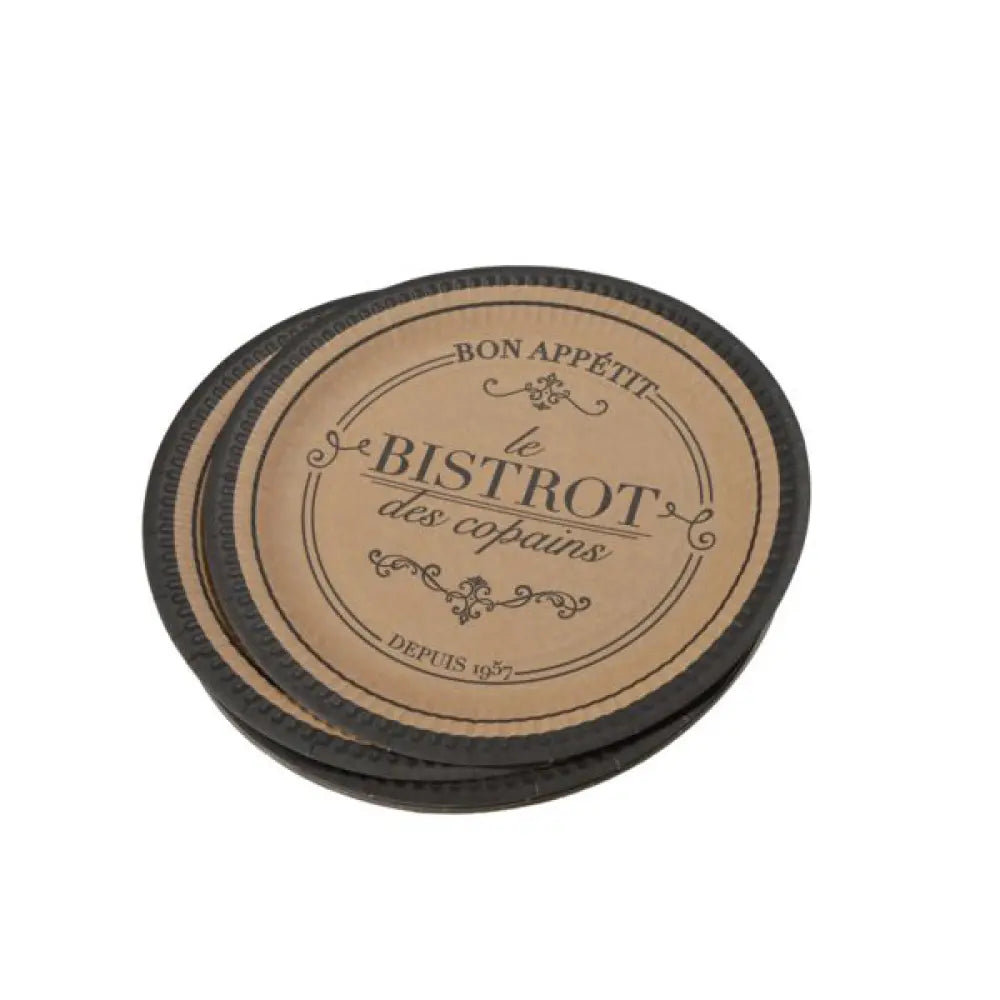 10 Assiettes en Kraft D23cm - Bistrot