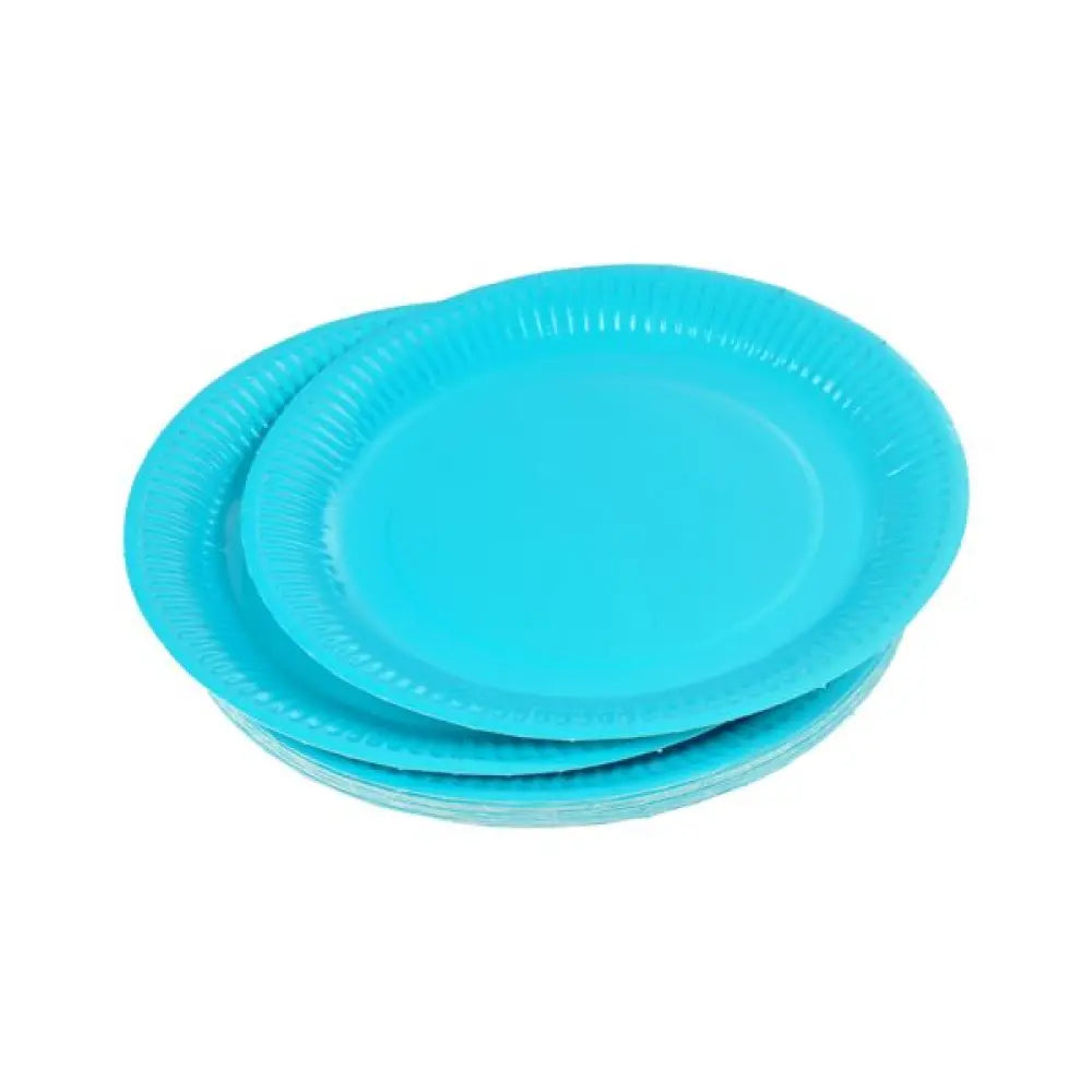 20 Assiettes en Carton ''Vitamine'' D18cm - BLEU