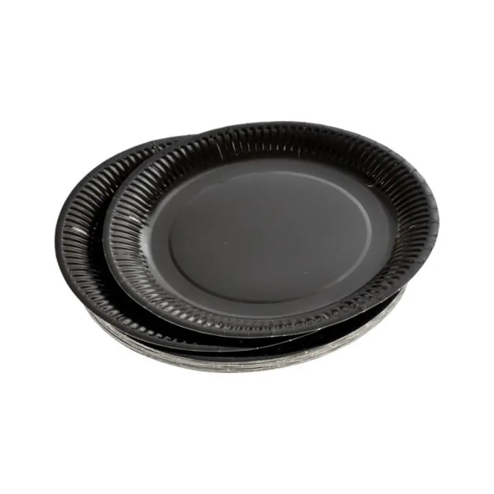 20 Assiettes en Carton ''Vitamine'' D18cm - NOIR