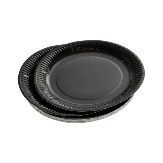 20 Assiettes en Carton ''Vitamine'' D18cm - NOIR