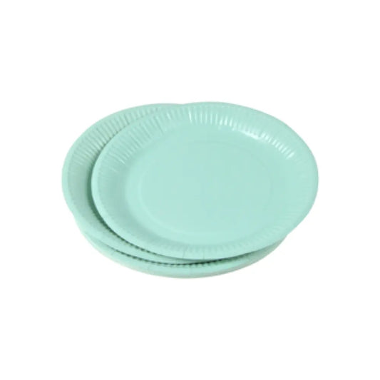 20 Assiettes en Carton ''Vitamine'' D18cm - SAUGE