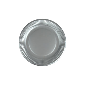 SET DE 20 ASSIETTES EN CARTON D23CM ARGENT