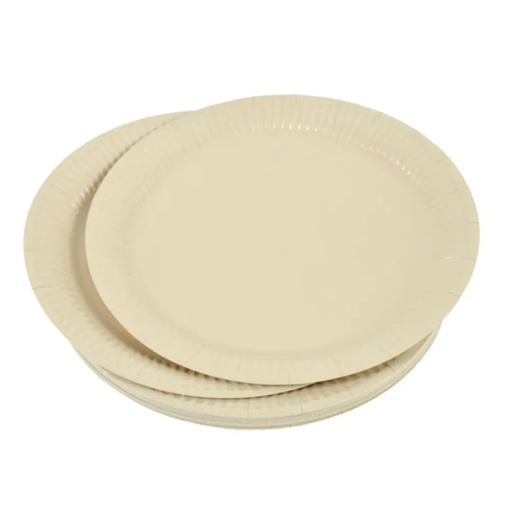 20 Assiettes en Carton ''Vitamine'' D23cm - LIN