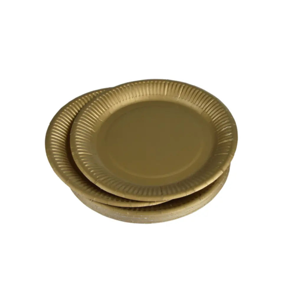 20 Assiettes en Carton ''Vitamine'' D23cm - OR