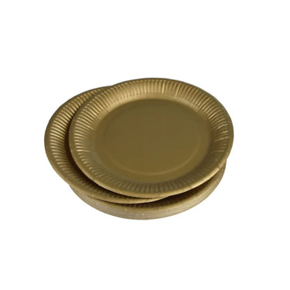 20 Assiettes en Carton ''Vitamine'' D23cm - OR