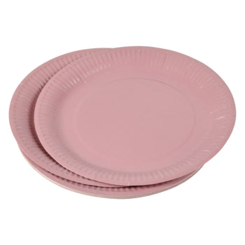 SET DE 20 ASSIETTES EN CARTON D23CM VITAMINE BLUSH