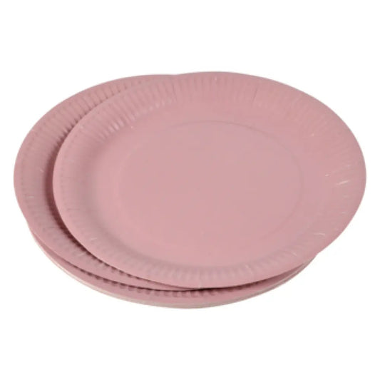 20 Assiettes en Carton ''Vitamine'' D23cm - BLUSH