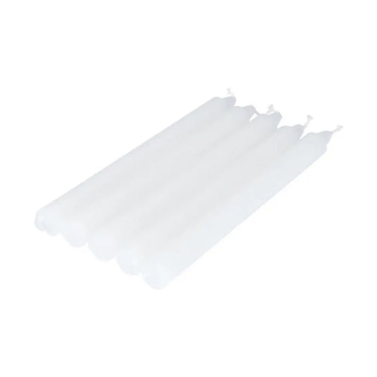5 Bougies pour Chandelier Blanc - H20cm