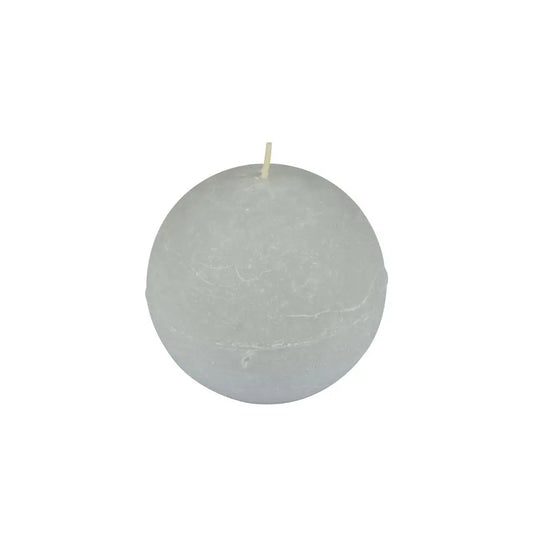 Bougie Ronde "Rustique" Gris - Ø7,5cm