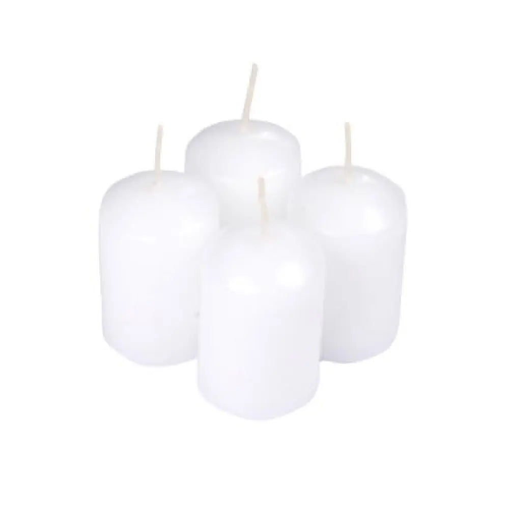 4 Bougies "Pilier" H6cm - Parfum Jasmin