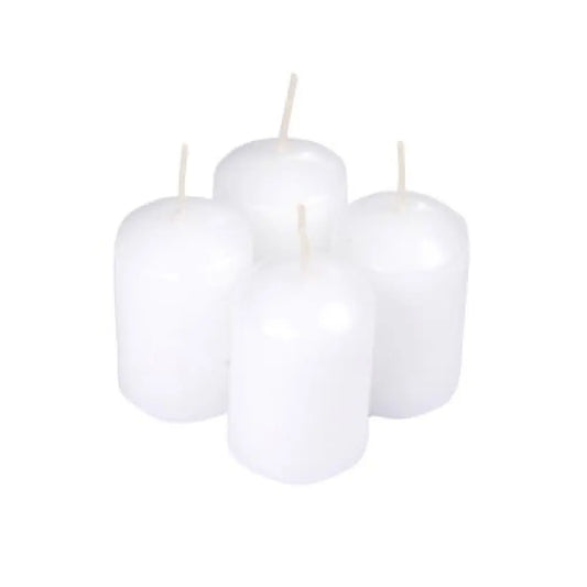 4 Bougies "Pilier" H6cm - Parfum Jasmin