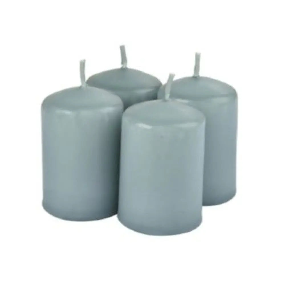 4 Bougies "Pilier" H6cm - Parfum Fleur de Coton