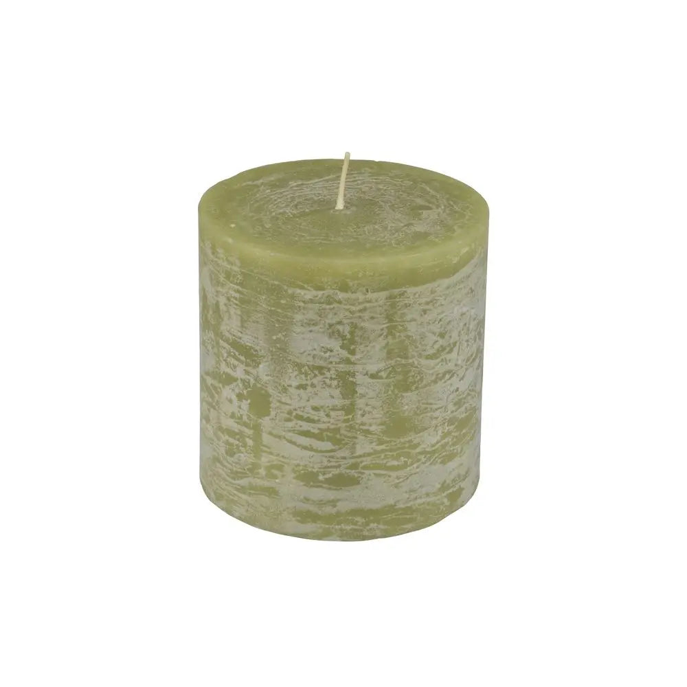 Bougie "Rustique" Tilleul - H10cm Ø10cm