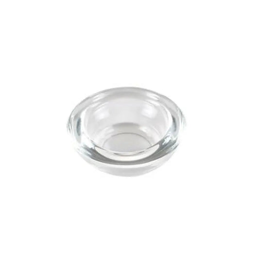 Photophore en Verre Transparent pour Bougie Chauffe Plat - Ø7,5 x H2,5cm