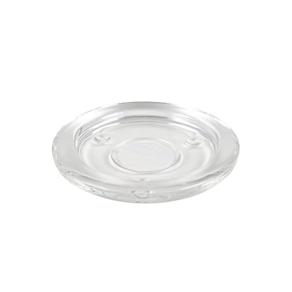 PHOTOPHORE EN VERRE TRANSPARENT ROND D10,5 x H1,5CM