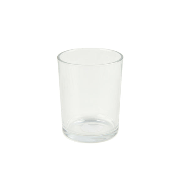 PHOTOPHORE VERRE TRANSPARENT D9,5*H12,5CM