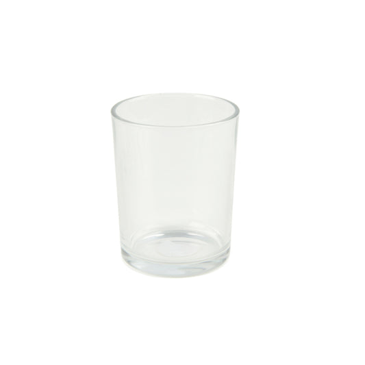 PHOTOPHORE VERRE TRANSPARENT D9,5*H12,5CM