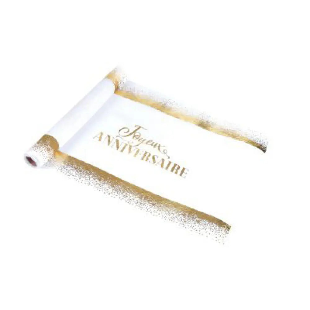 Chemin de Table 28cmx5m - Gold Joyeux Anniversaire