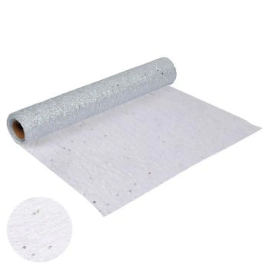 Chemin de Table 30cmx4m - Sequins Argent