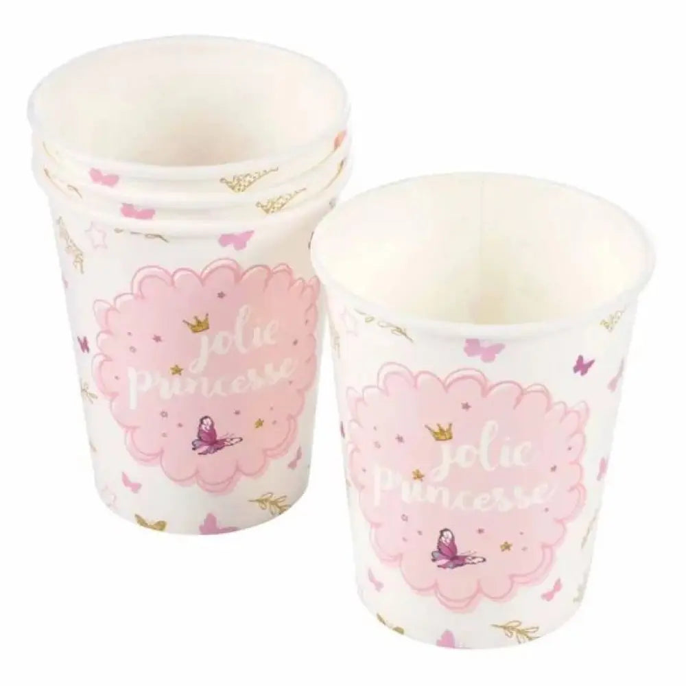 6 Gobelets en Carton 25cl - Jolie Princesse