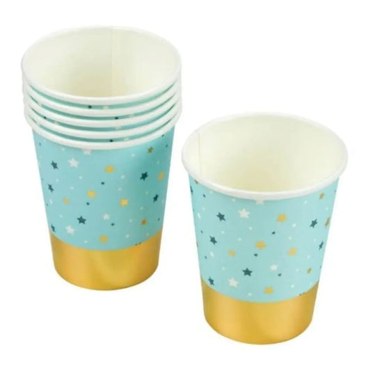 6 Gobelets en Carton 25cl - Team Garçon