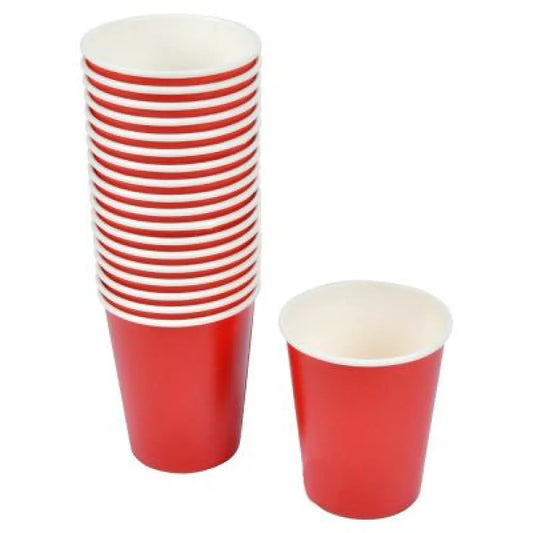 20 Gobelets en Carton 23cl ''Vitamine'' - ROUGE