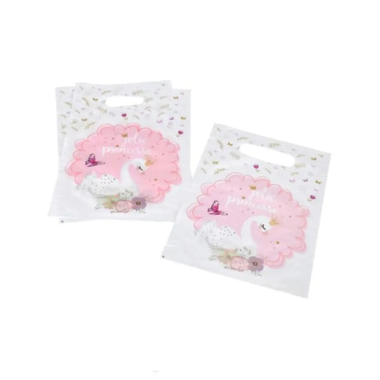 6 Sacs à Bonbons en Papier - H23cm - Cygne