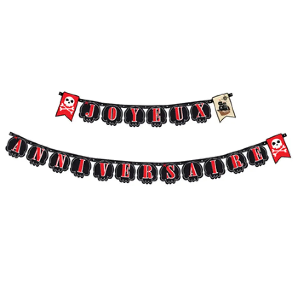 Guirlande ''Joyeux Anniversaire'' 2.4m - Pirates