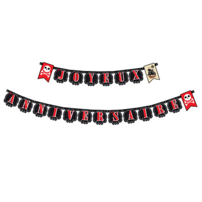 Guirlande ''Joyeux Anniversaire'' 2.4m - Pirates