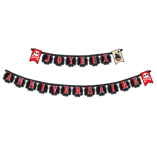 Guirlande ''Joyeux Anniversaire'' 2.4m - Pirates