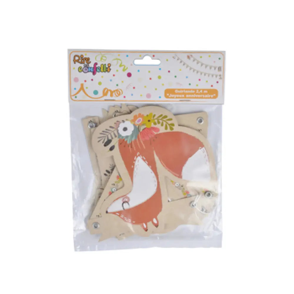 Guirlande ''Joyeux Anniversaire'' 2,4m - Les Amis de la Nature