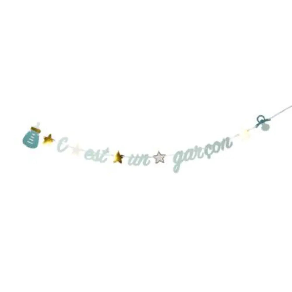 Guirlande ''C'est un Garçon'' en Carton - 2m