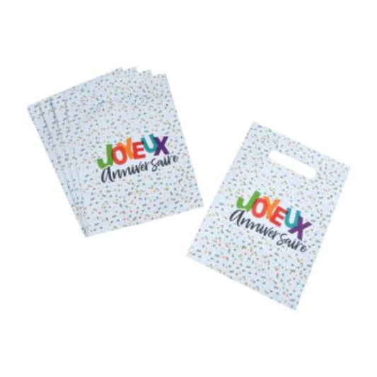 6 Sacs à Bonbons en Papier - H23cm - Happy Confettis