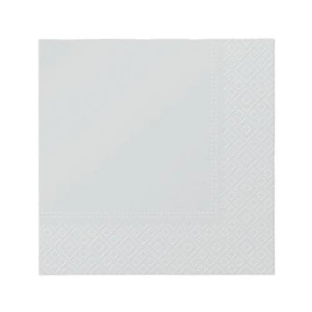 20 Serviettes Cocktail en Papier 25X25cm - ARGENT