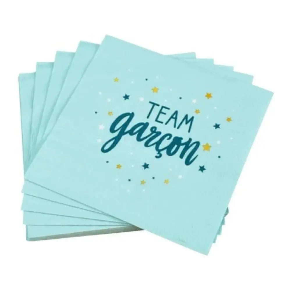 20 Serviettes en Papier 33x33cm - Team Garçon