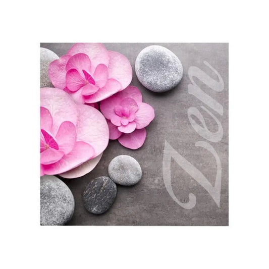 20 Serviettes en Papier 33x33cm - ''Zen''