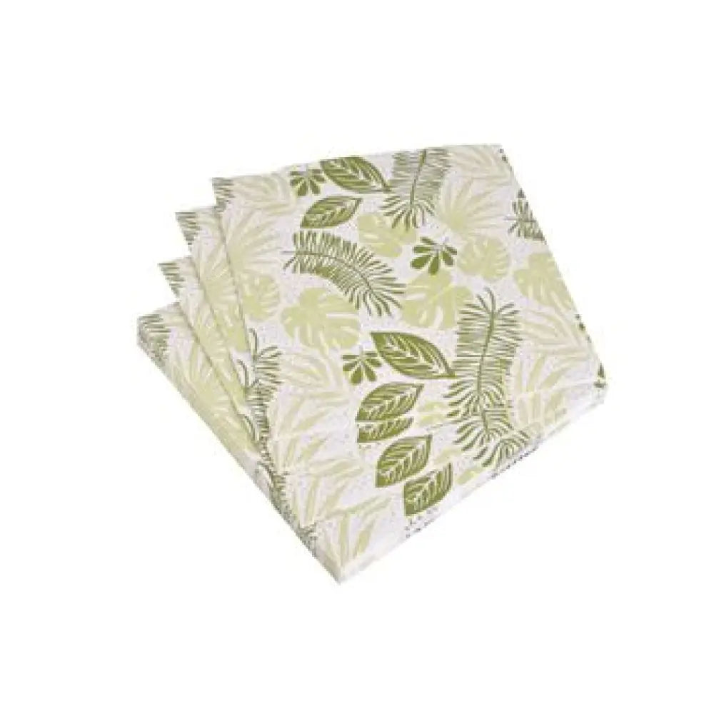 20 Serviettes en Papier 33x33cm - FEUILLE