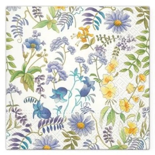 20 Serviettes en Papier 33x33cm - FLEURS PRINTANIERES