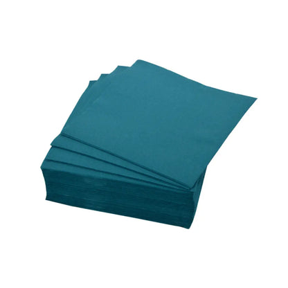 40 Serviettes en Papier 2 plis - 38x38cm / Emeraude