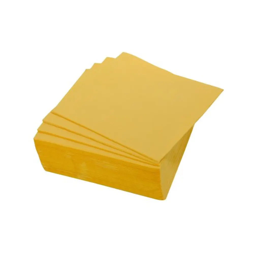 40 Serviettes en Papier 2 plis - 38x38cm / Jaune Moutarde