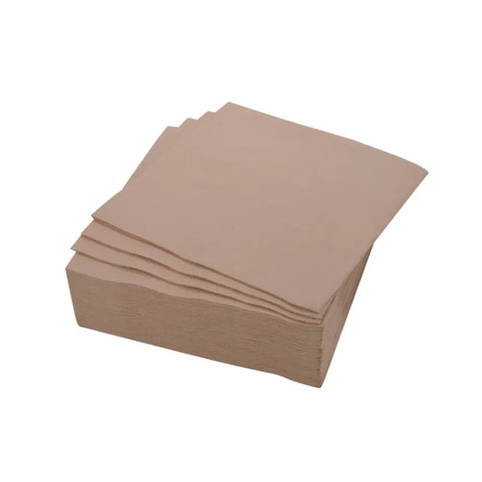 40 Serviettes en Papier 2 plis - 38x38cm / Kraft