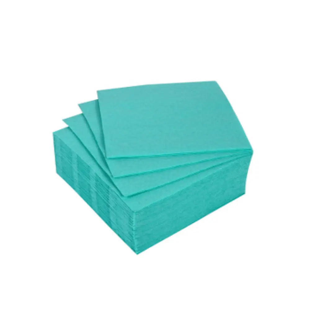 40 Serviettes Cocktail Micro-Gaufrées - 25x25cm / Vert Menthe