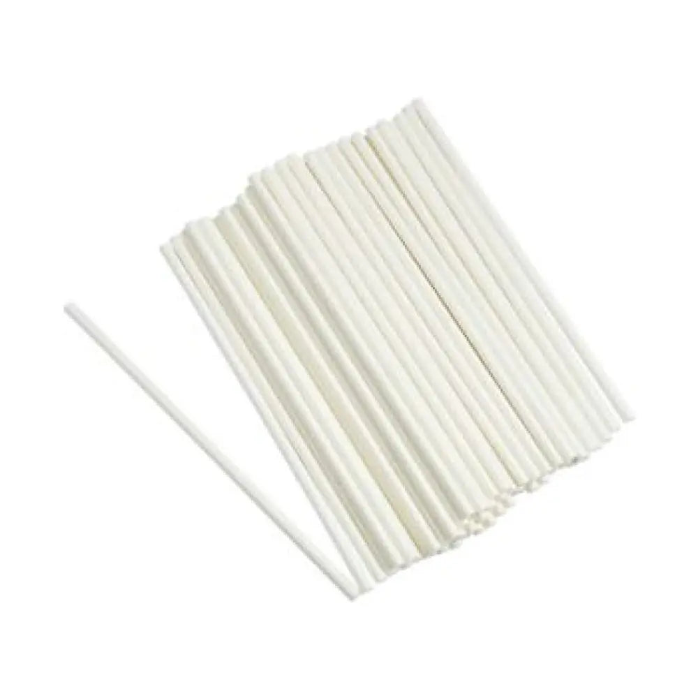 50 Pailles en Carton 20cm - BLANC