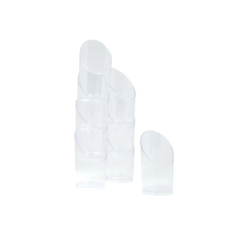 8 Verrines en Plastique Réutilisable "BAMBOU" 30ml - Transparent