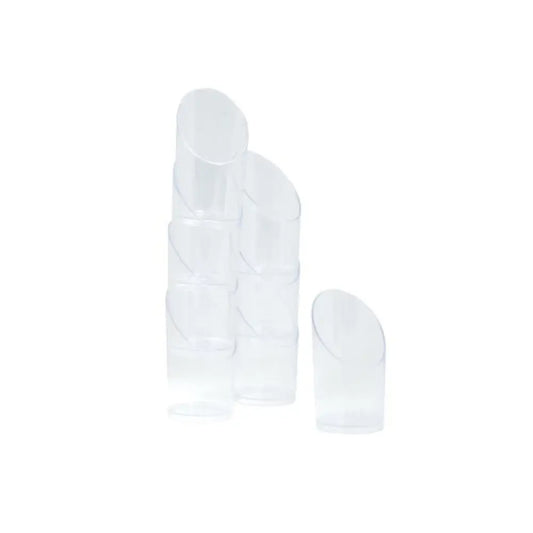 8 Verrines en Plastique Réutilisable "BAMBOU" 30ml - Transparent