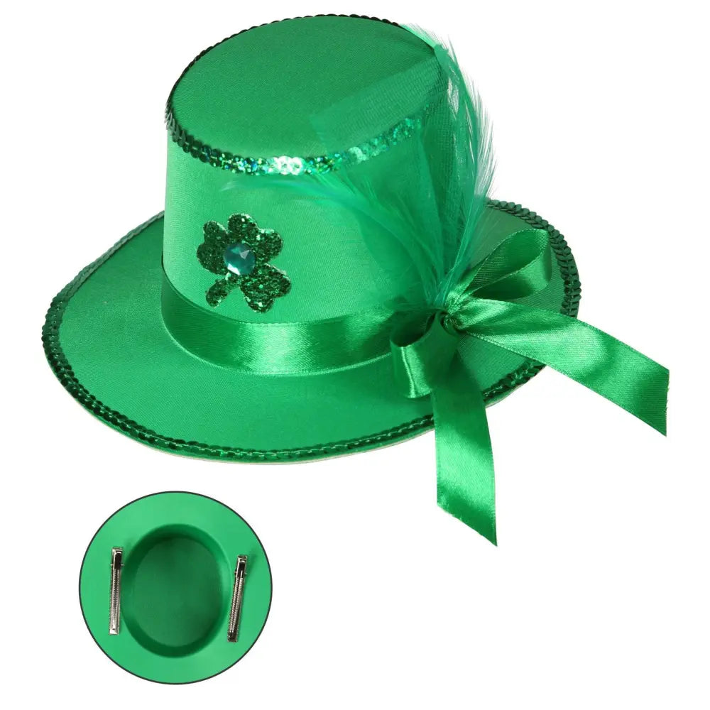 Mini Chapeau St Patrick - avec pinces à cheveux