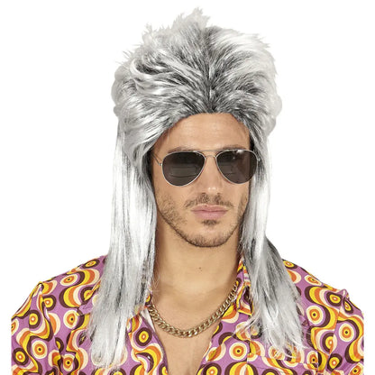 Perruque Vokuhila Grise