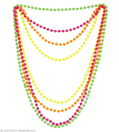 Set de "4 COLLIERS DE PERLES NEON"