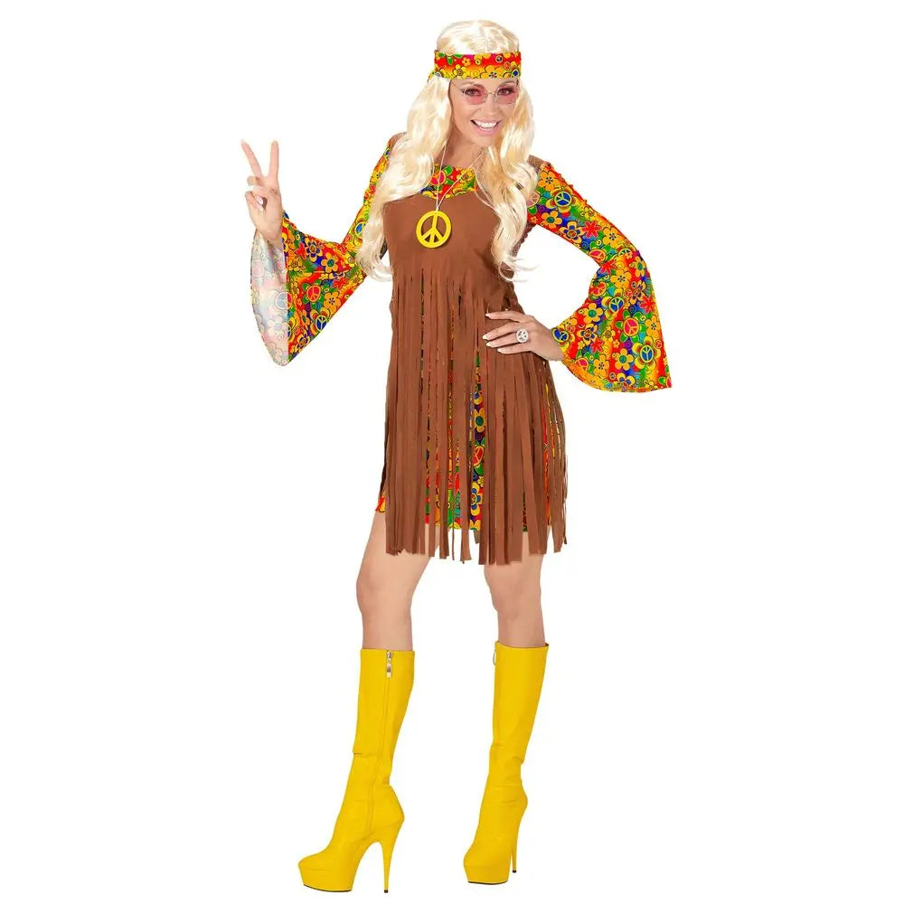 Costume Femme Hippie - S