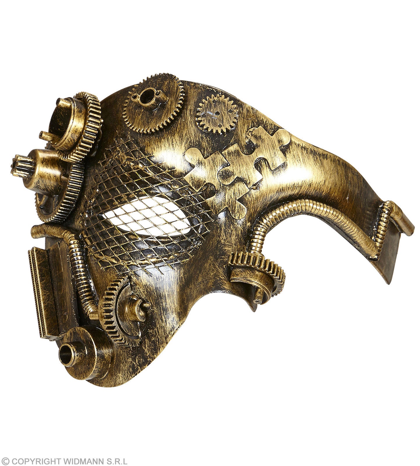 DEMI-MASQUE STEAMPUNK CUIVRE